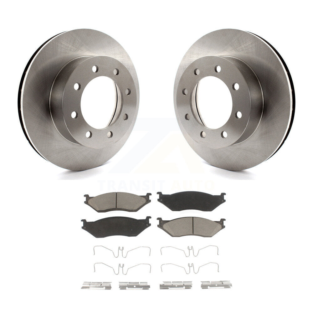 Kit de Rotor de frein à disque avant et de plaquettes en céramique, pour Ford E-550 Super Duty F-450 F-55