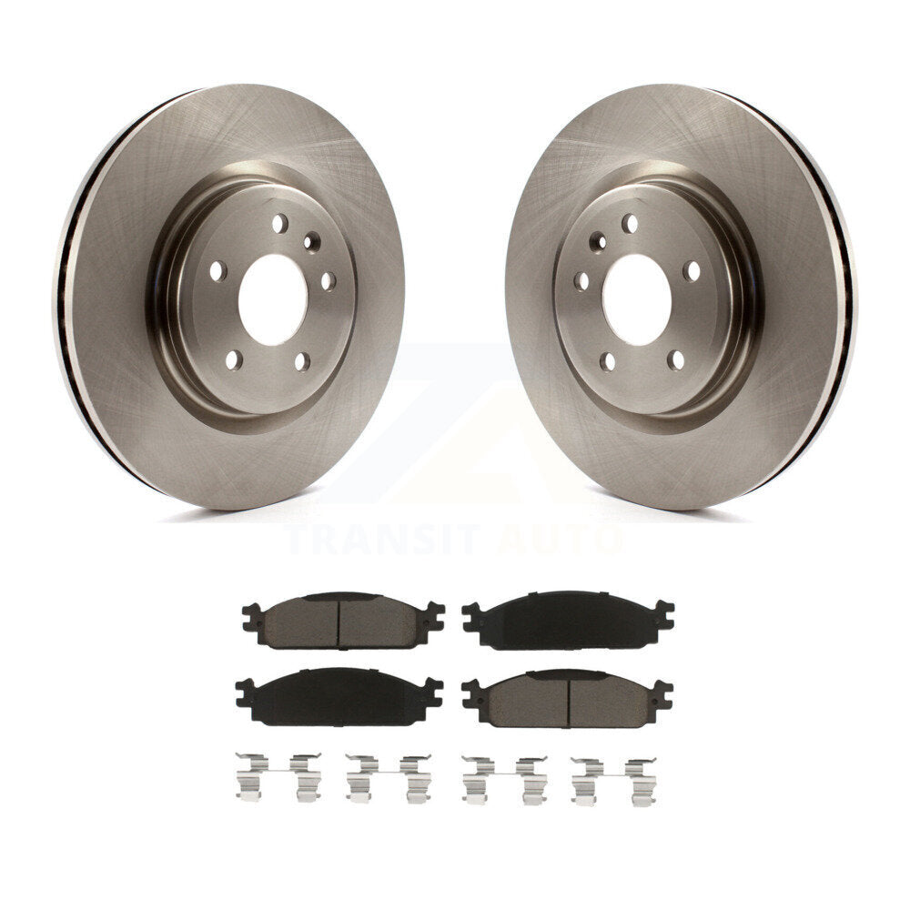 Kit de disques de frein à disque avant et plaquettes en céramique pour Lincoln MKS 2009-2010
