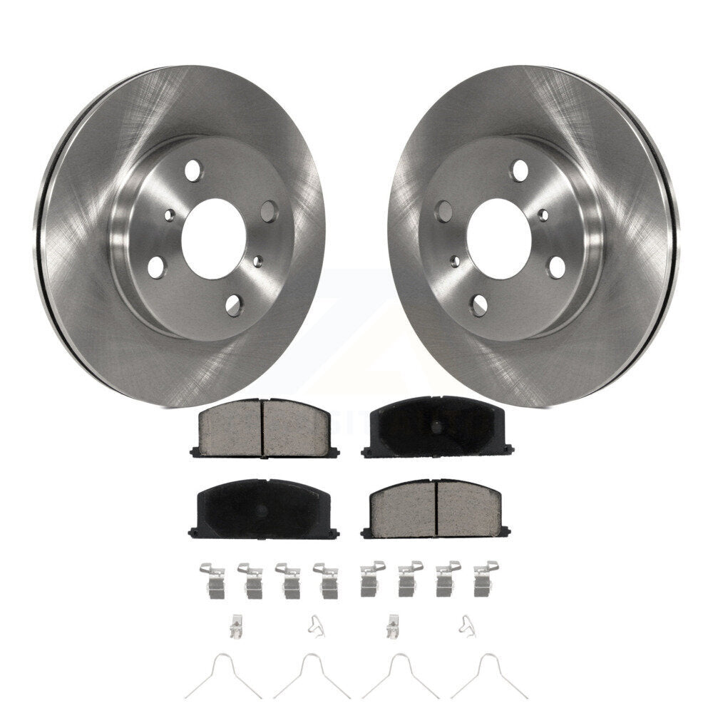 Kit de rotors de frein à disque avant et plaquettes en céramique pour Toyota Tercel Paseo K8C-100564