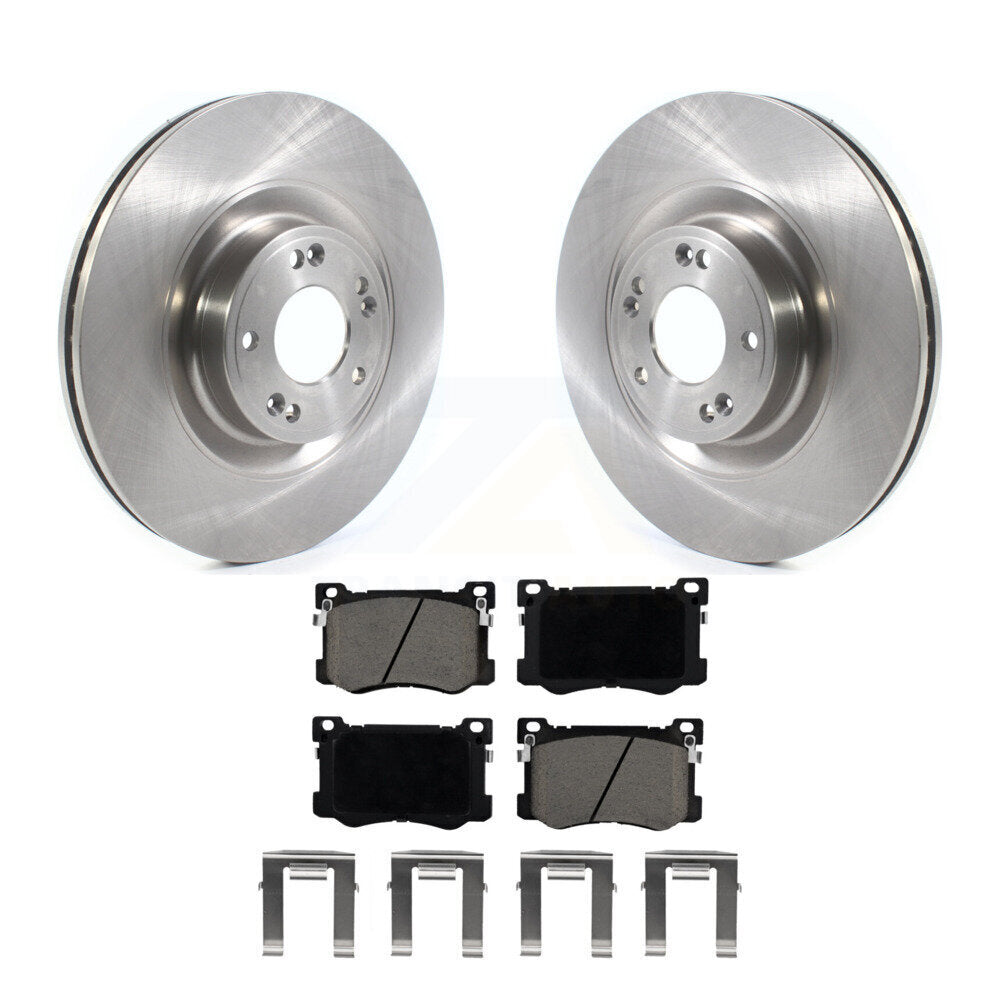 Rotor de frein à disque avant et Kit de plaquettes en céramique, pour Hyundai Genesis G80 Kia K900 3.8