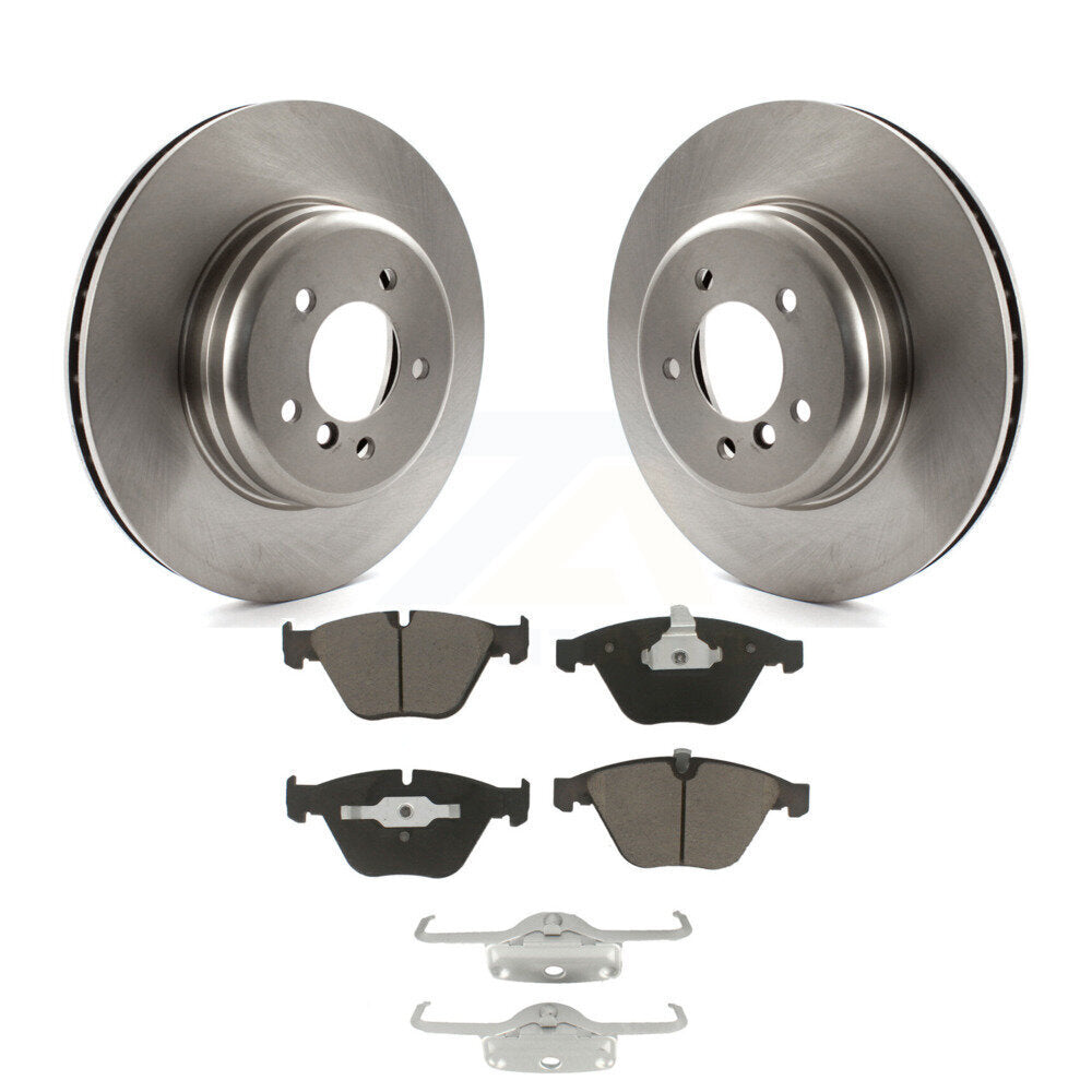 Kit de rotors de frein à disque avant et plaquettes en céramique, pour BMW 650i 645Ci 550i 545i 535i