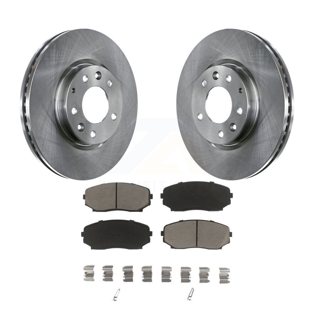 Rotors de frein à disque avant et Kit de plaquettes en céramique pour Mazda CX-7 Ford Edge Lincoln MK