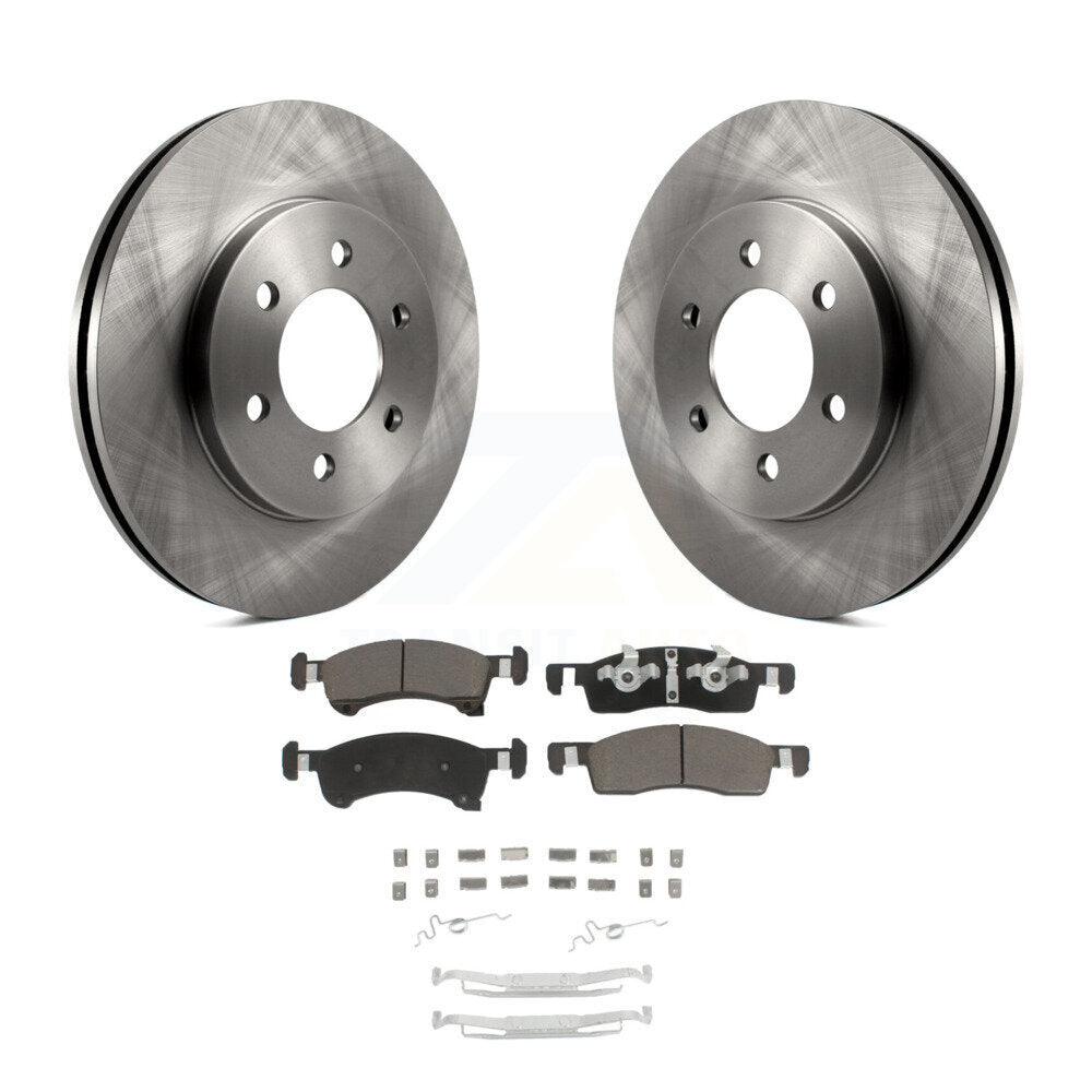 Rotor de frein à disque avant et Kit de plaquettes en céramique pour Ford Expedition Lincoln Navigato