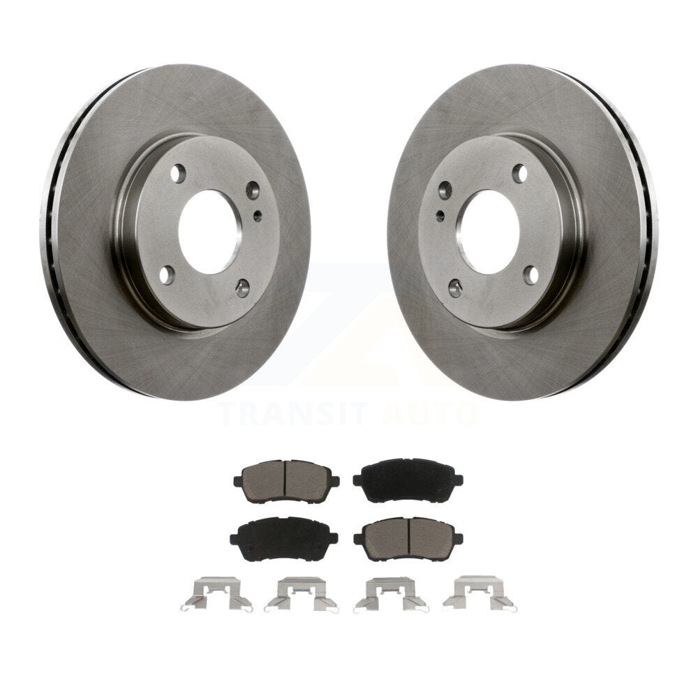 Kit de disques de frein à disque avant et plaquettes en céramique pour Ford Fiesta K8C-100616