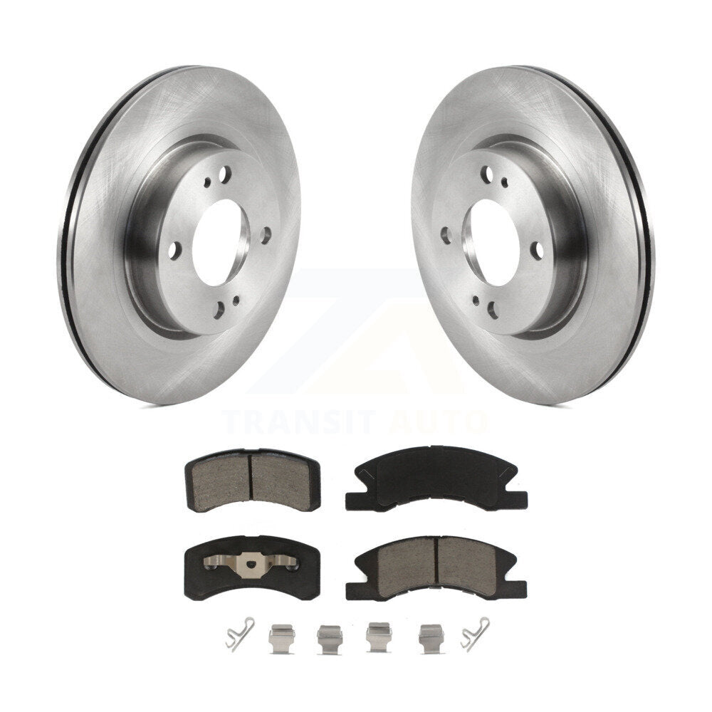 Kit de rotors de frein à disque avant et de plaquettes en céramique pour Mitsubishi Mirage G4 2017 – 2024
