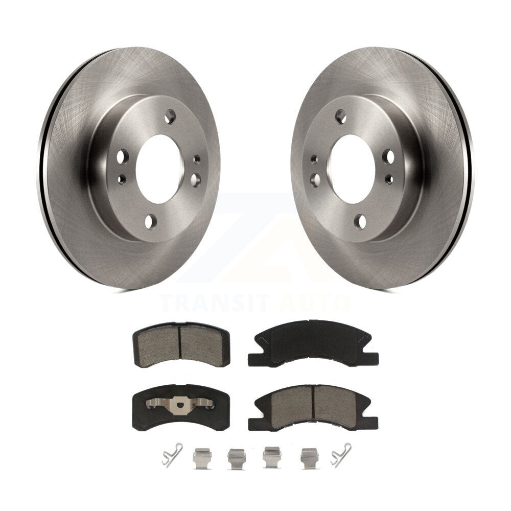 Kit de rotors de frein à disque avant et de plaquettes en céramique pour Mitsubishi Mirage 2014-2015