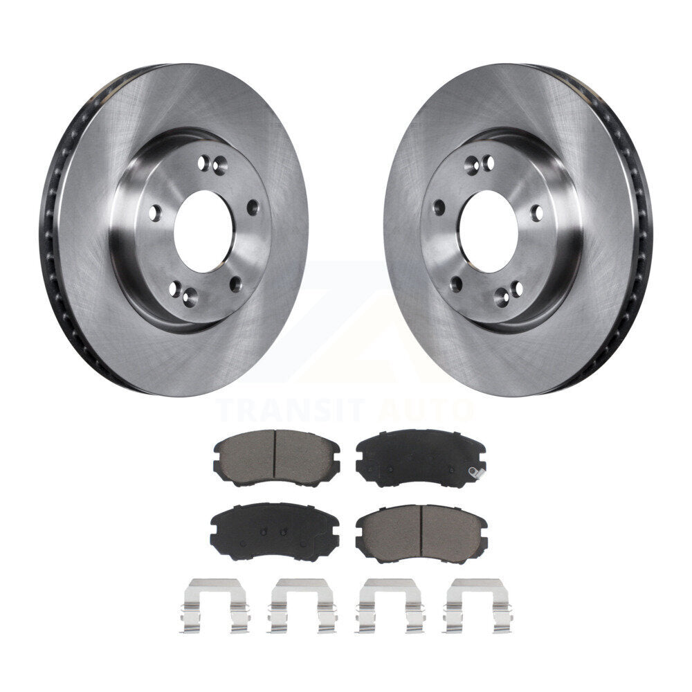Kit de rotors de frein à disque avant et de plaquettes en céramique pour Kia Soul 2.0L 2010 – 2011