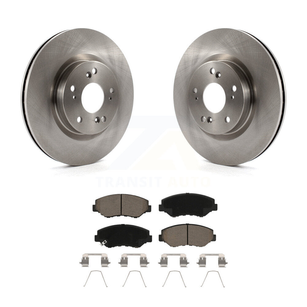 Kit de rotors de frein à disque avant et plaquettes en céramique pour Honda CR-V FWD 2012-2016