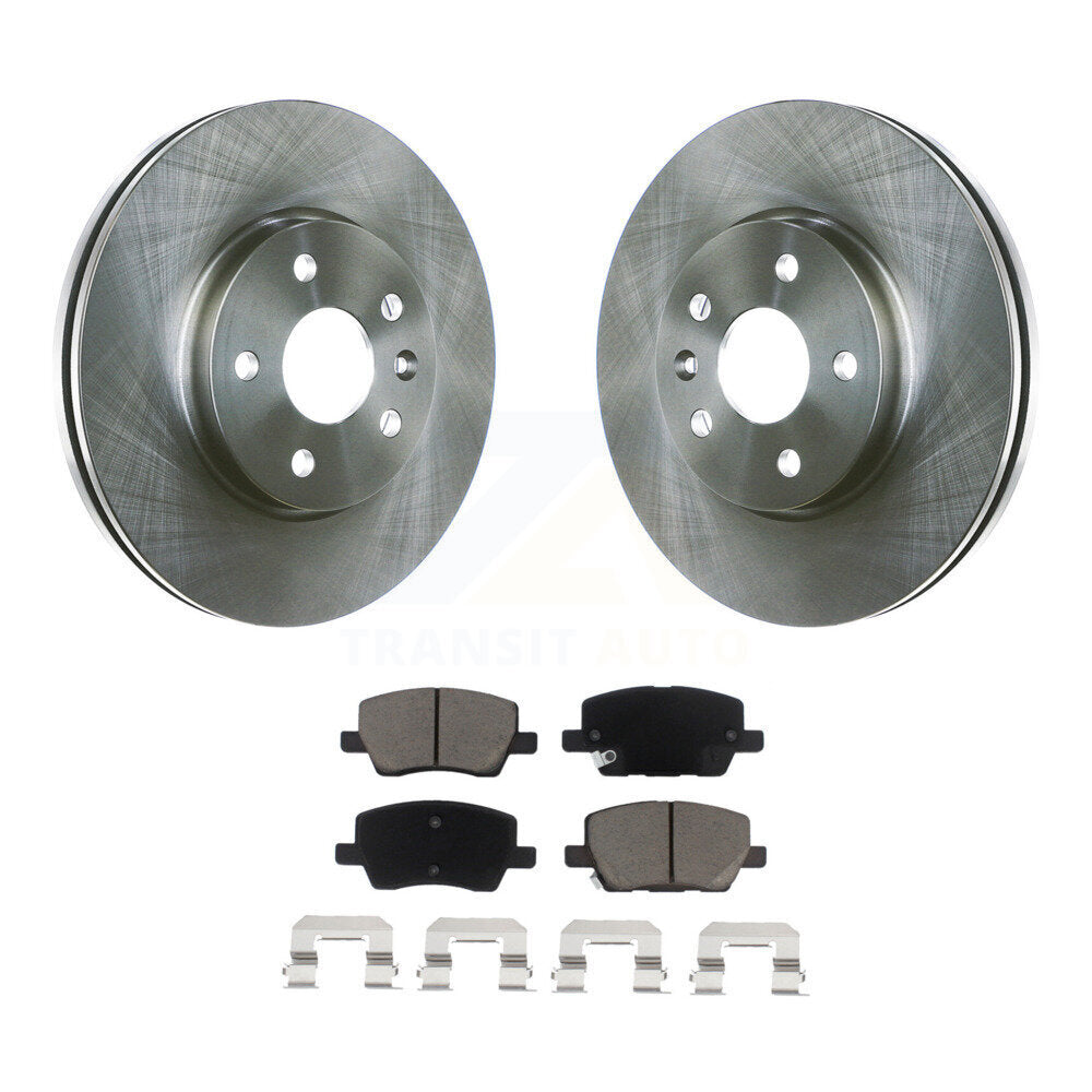Kit de disques de frein à disque avant et plaquettes en céramique pour Chevrolet Sonic 2018-2020