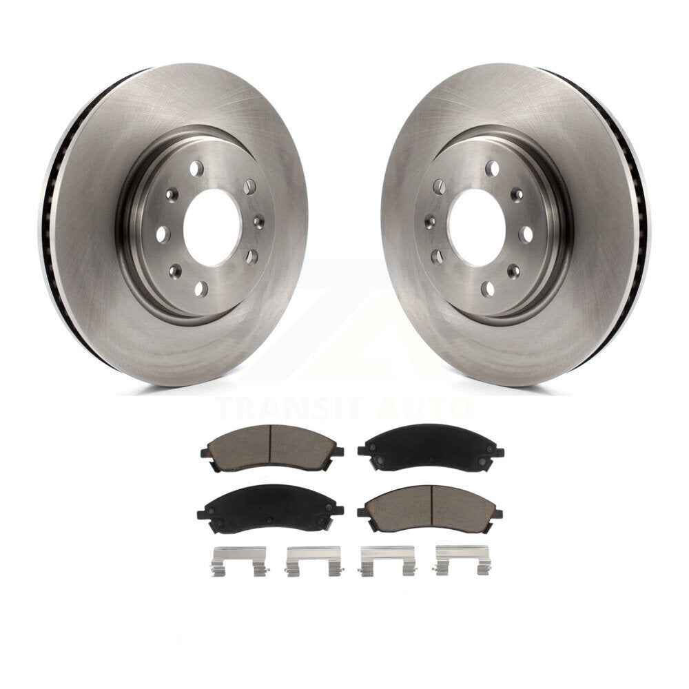 Kit de rotors de frein à disque avant et de plaquettes en céramique pour base Cadillac CTS 2006-2007