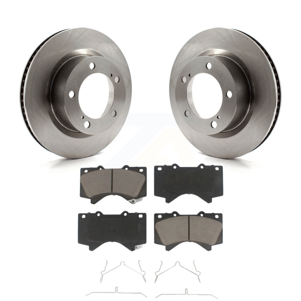 Rotors de frein à disque avant et Kit de plaquettes en céramique pour Lexus LX570 Toyota Land Cruise