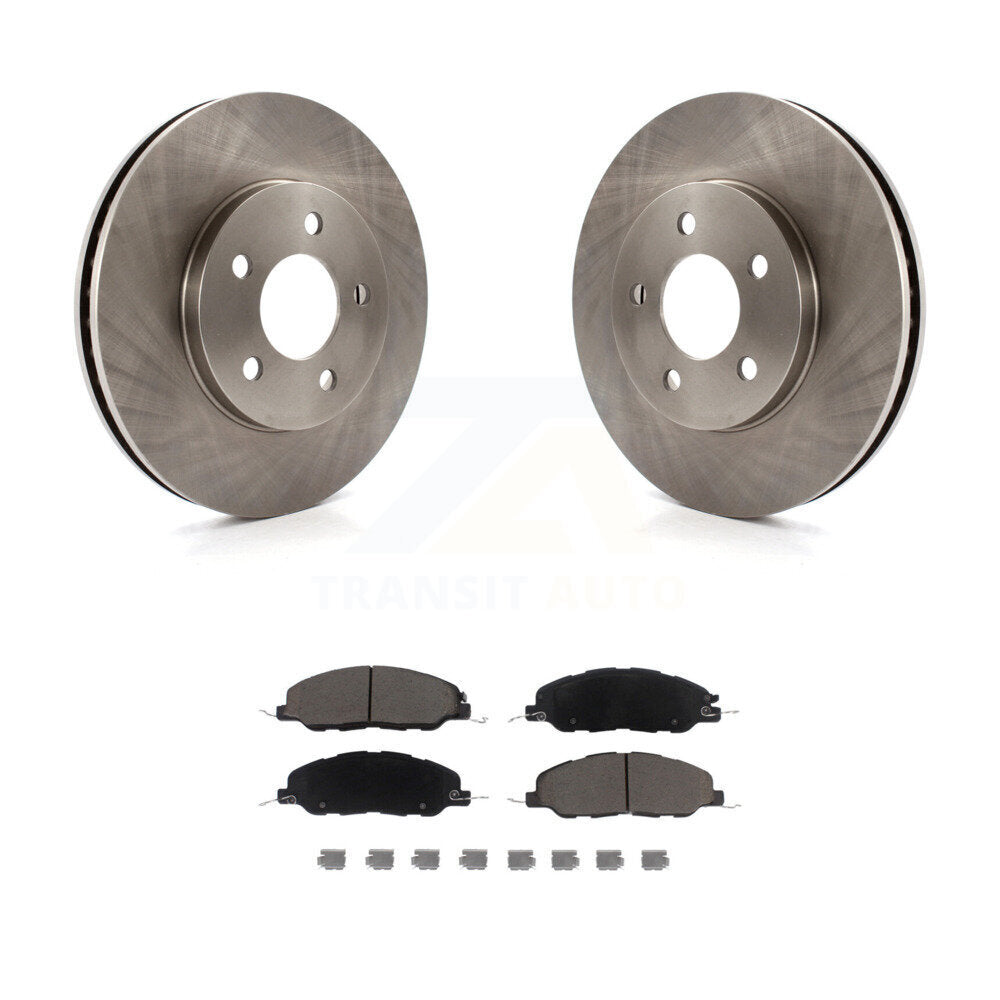 Kit de disques de frein à disque avant et plaquettes en céramique pour Ford Mustang Base 2005-2010