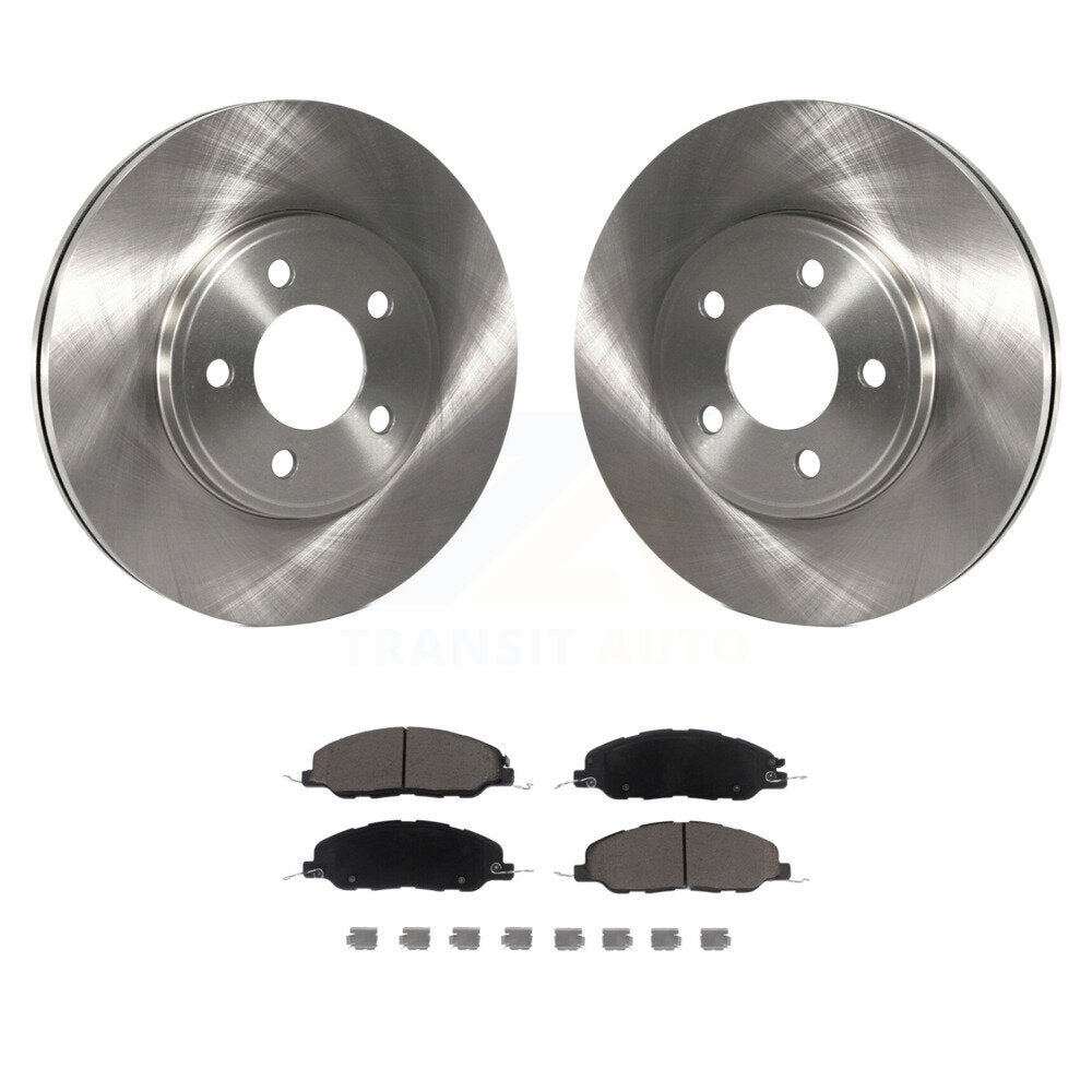 Kit de rotors de frein à disque avant et de plaquettes en céramique pour Ford Mustang Bullitt 2009