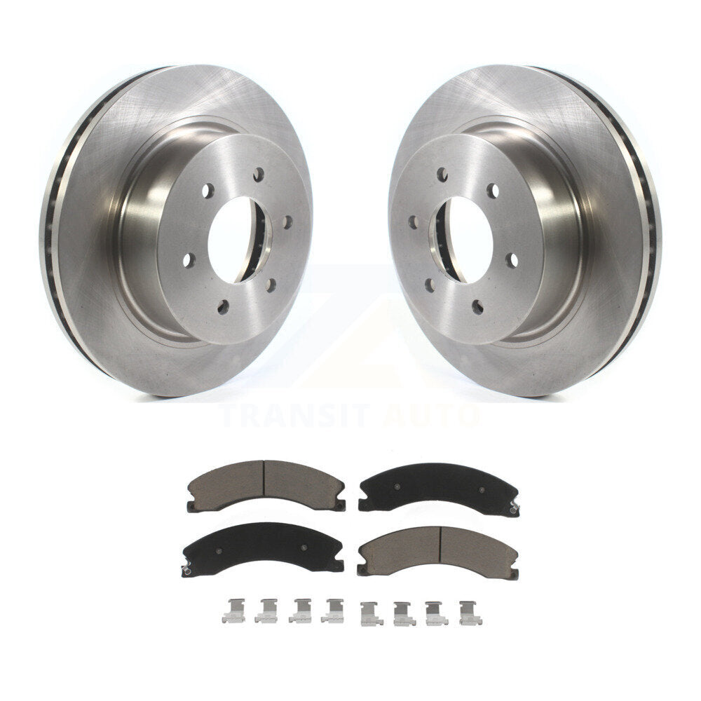 Kit de disques de frein à disque avant et plaquettes en céramique pour Nissan TITAN XD 2016 – 2024