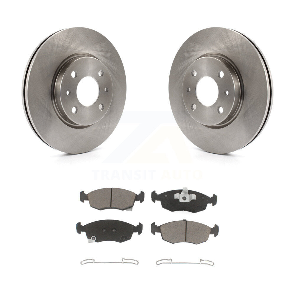 Kit de disques de frein à disque avant et plaquettes en céramique pour Fiat 500 K8C-100704