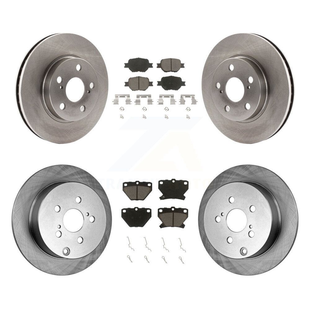 Kit de rotors de frein à disque avant et arrière et plaquettes en céramique pour Toyota Celica GT 2001