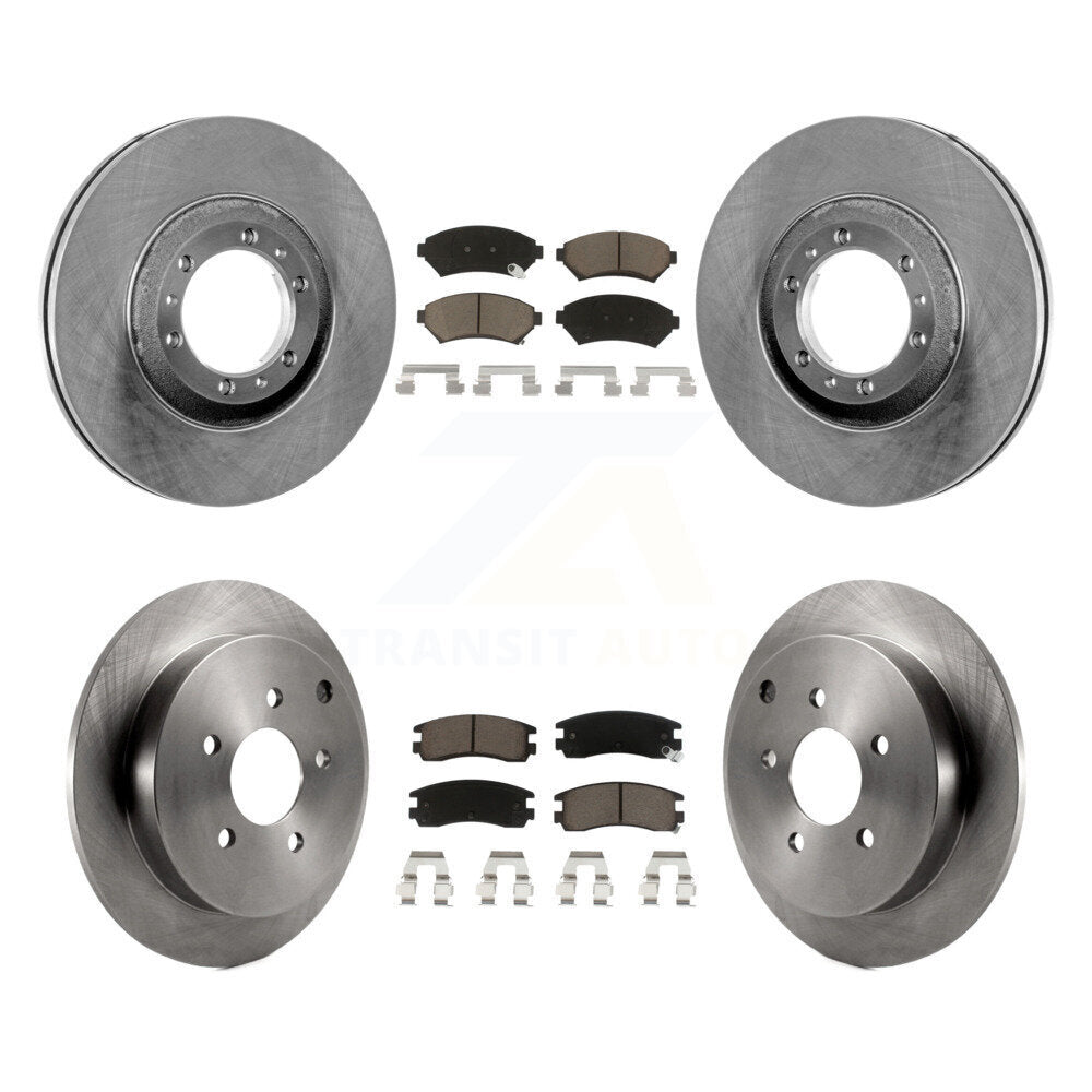 Kit de rotors de frein à disque avant et arrière et plaquettes en céramique pour Pontiac Montana K8C-10072
