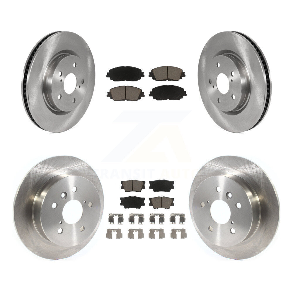 Kit de rotors de frein à disque avant et arrière et plaquettes en céramique pour Toyota Camry K8C-100731