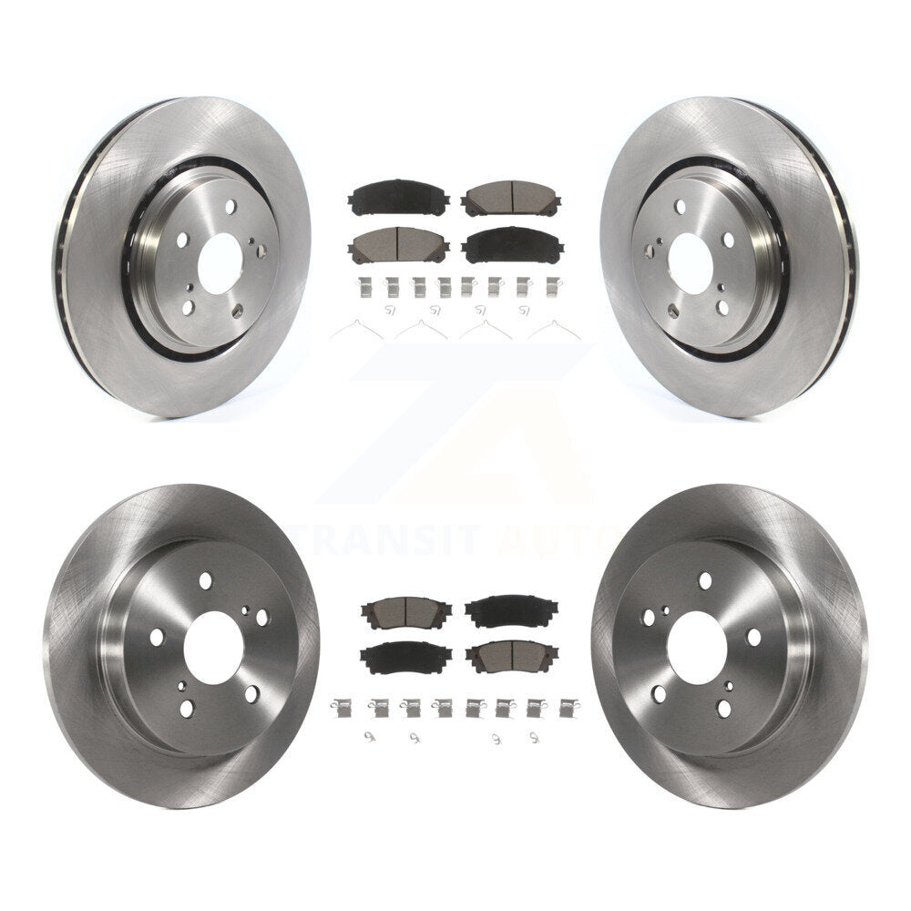 Kit de rotors de frein à disque avant et arrière et plaquettes en céramique pour Toyota Camry Avalon TRD
