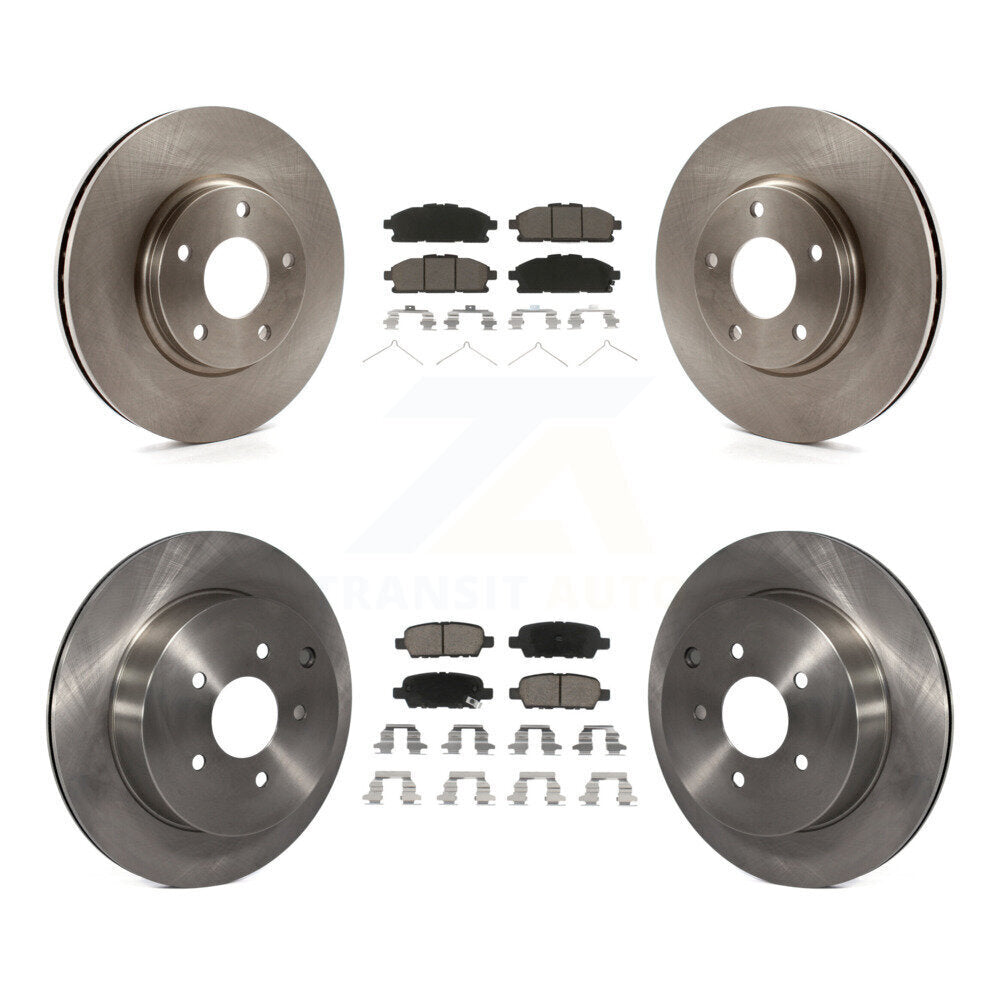 Kit de rotors de frein à disque avant et arrière et plaquettes en céramique pour Nissan Quest 2011-2017