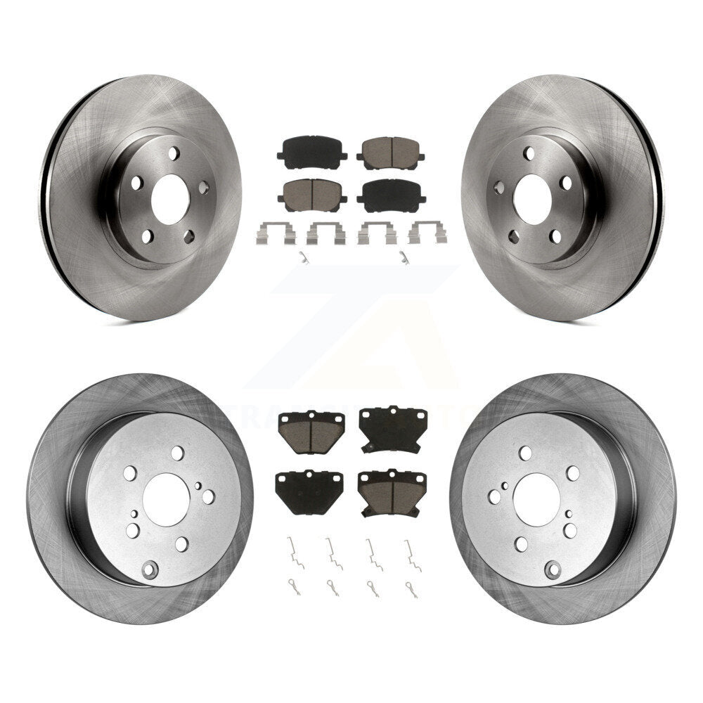 Rotors de frein avant et arrière et Kit de plaquettes en céramique, pour Toyota Matrix Corolla Pontiac Vib