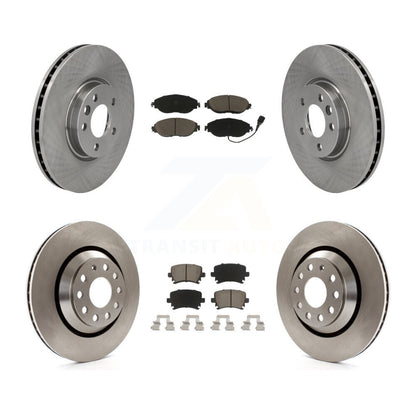Kit de rotors de frein à disque avant et arrière et plaquettes en céramique pour Volkswagen CC AWD