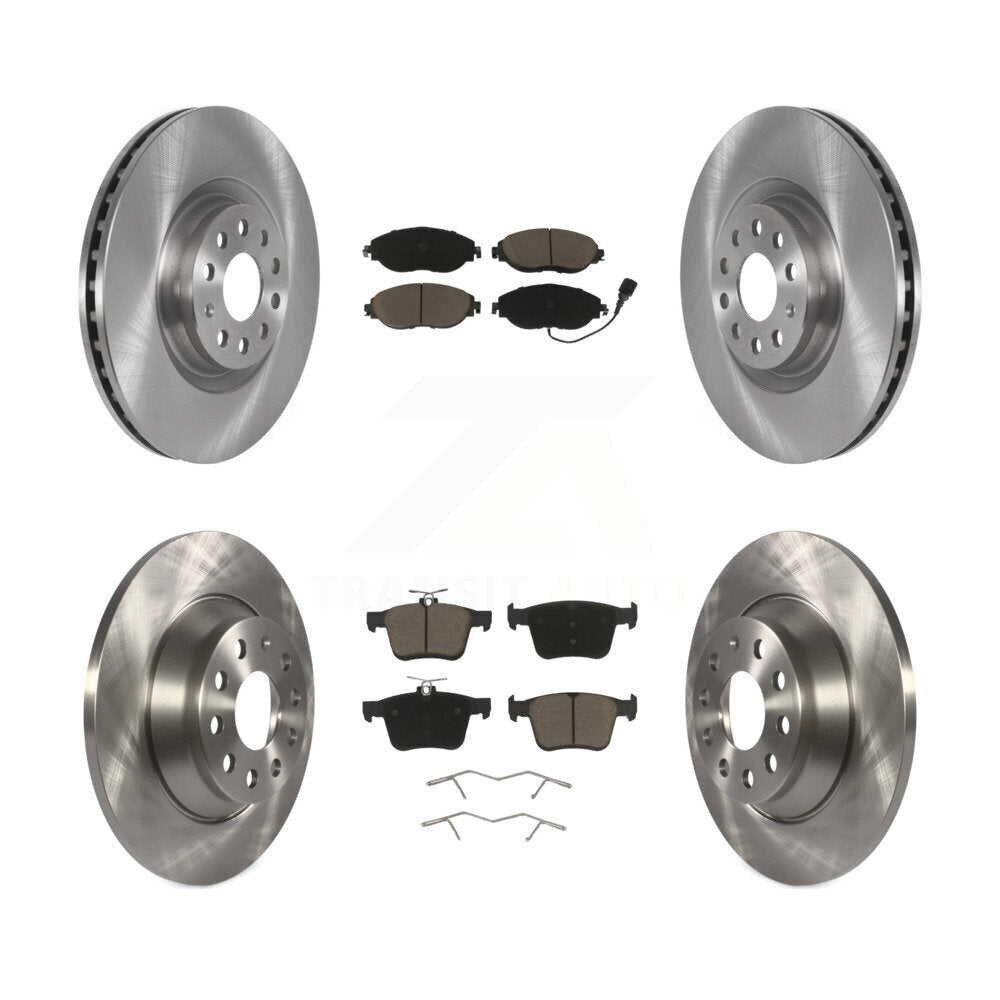 Kit de rotors de frein à disque avant et arrière et plaquettes en céramique, pour Volkswagen Tiguan Jetta
