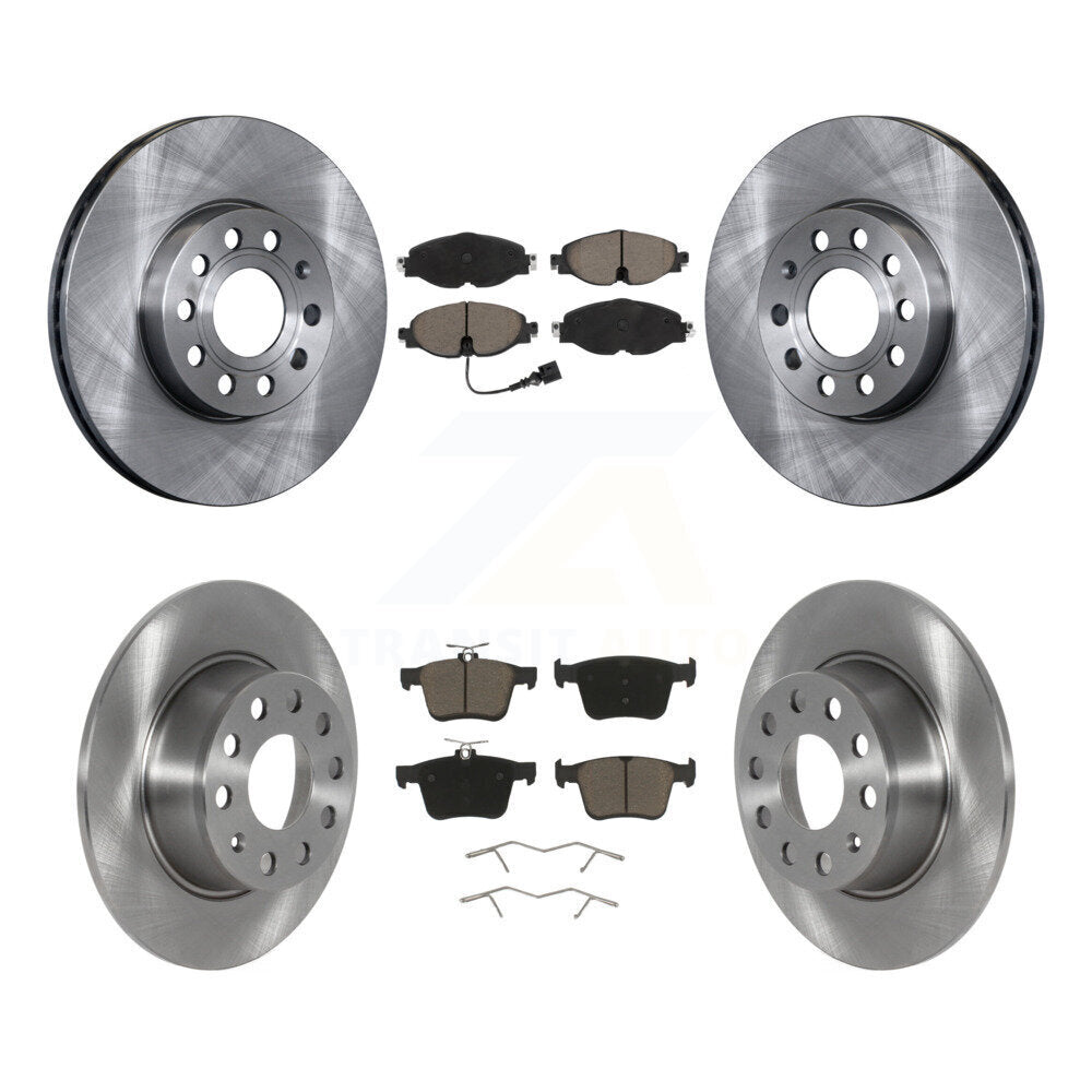 Kit de rotors de frein à disque avant et arrière et plaquettes en céramique pour Volkswagen Jetta Taos