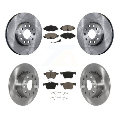 Kit de rotors de frein à disque avant et arrière et plaquettes en céramique pour Volkswagen Jetta Taos