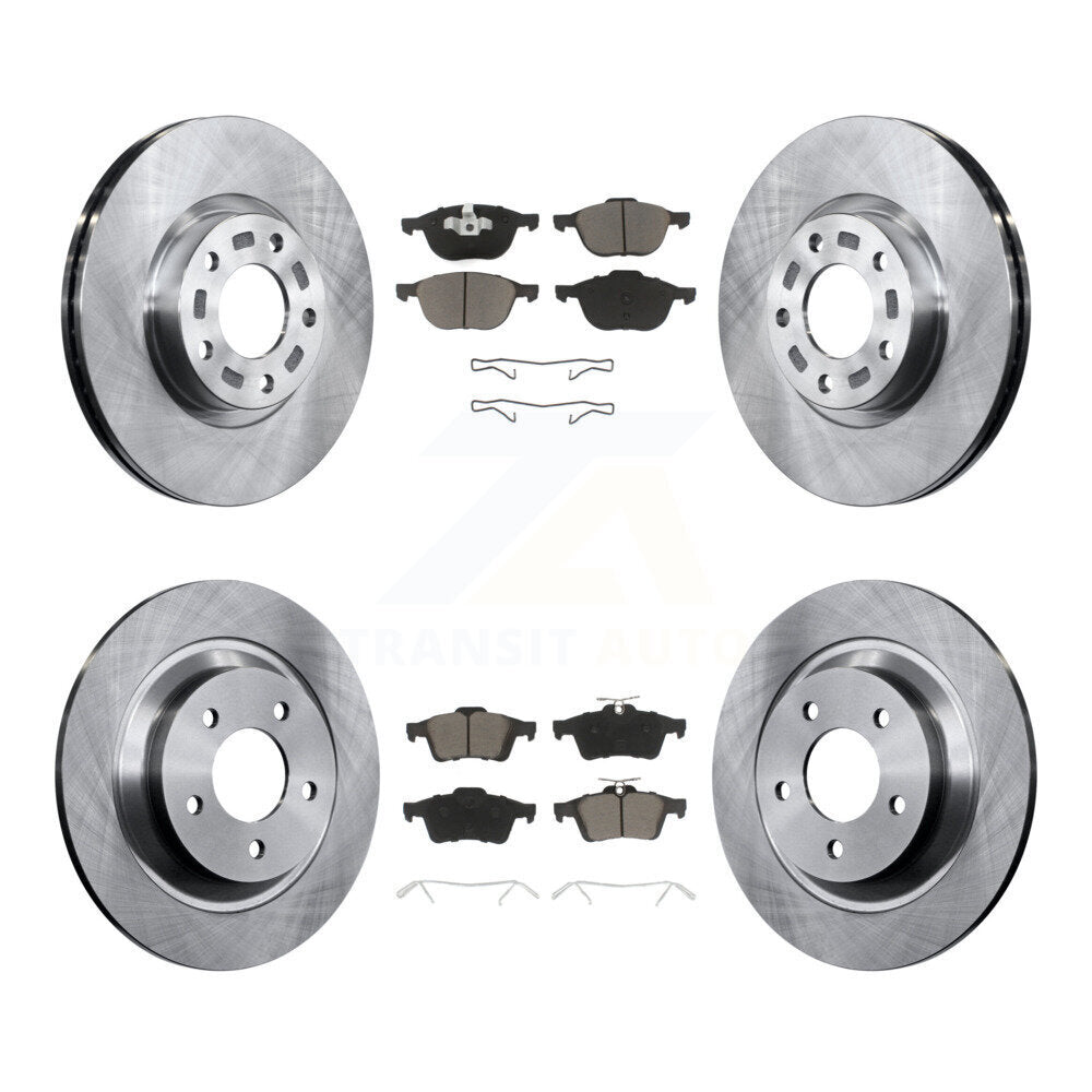 Kit de rotors de frein à disque avant et arrière et plaquettes en céramique pour Mazda 5 K8C-100743