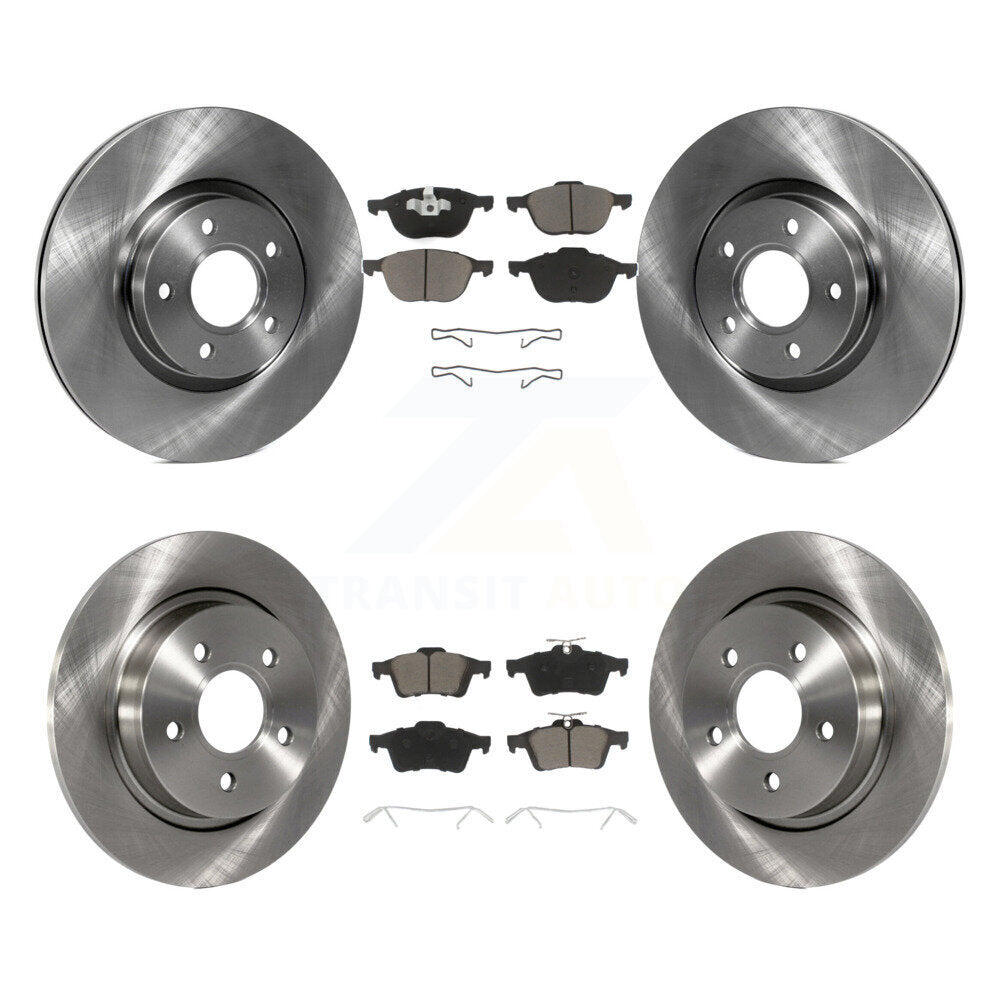 Kit de rotors de frein à disque avant et arrière et plaquettes en céramique, pour Volvo S40 C30 V50 C70