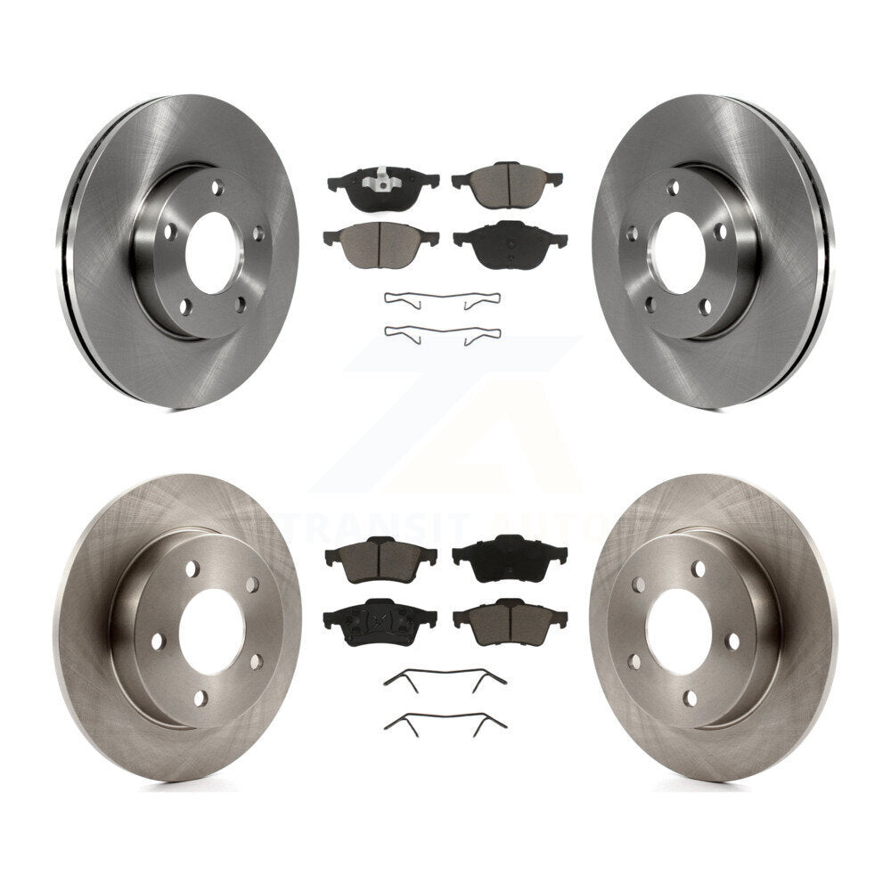 Kit de rotors de frein à disque avant et arrière et plaquettes en céramique pour Mazda 3 2.0L 2004-2005