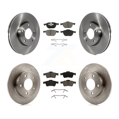 Kit de rotors de frein à disque avant et arrière et plaquettes en céramique pour Mazda 3 2.0L 2004-2005