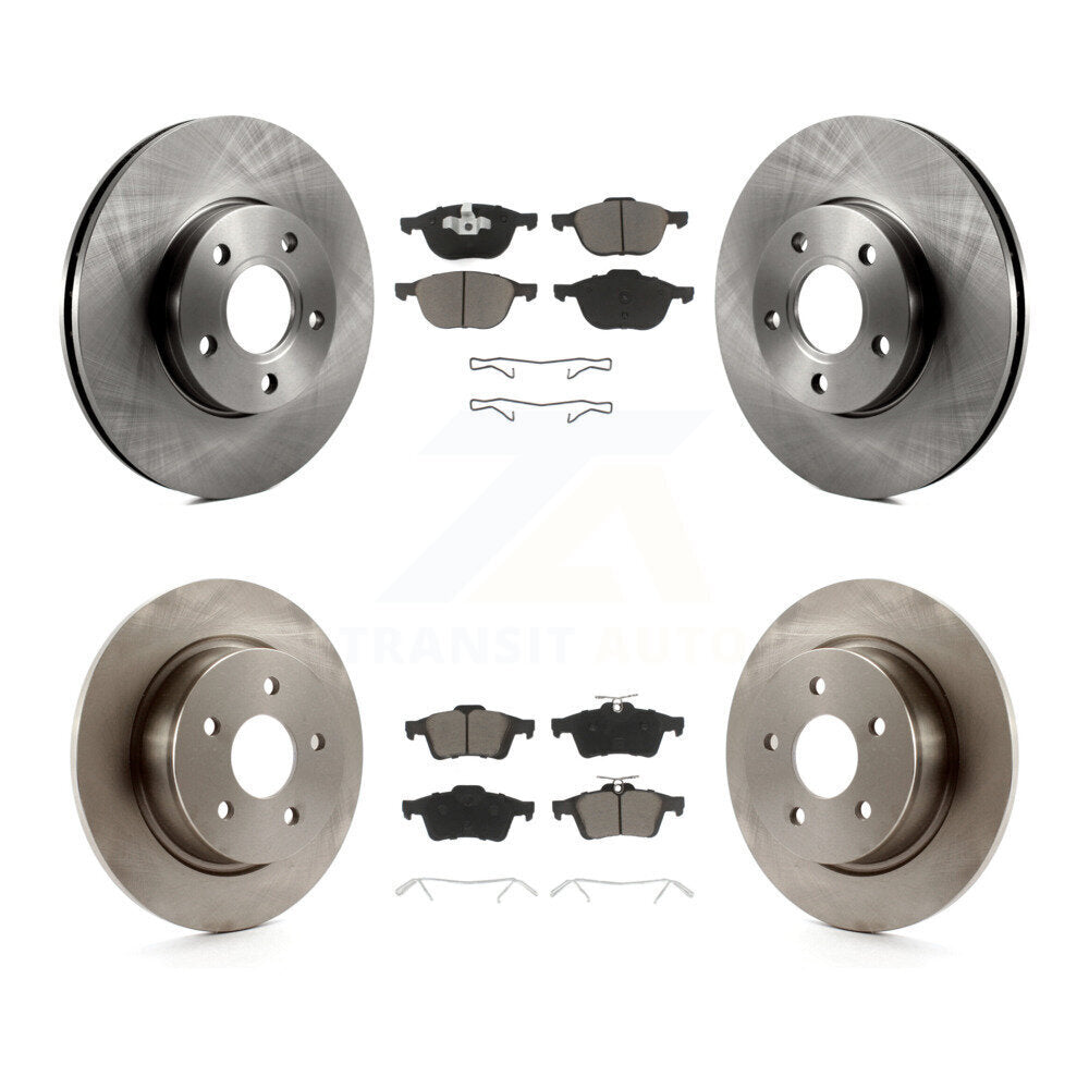 Kit de rotors de frein à disque avant et arrière et plaquettes en céramique pour Ford C-Max K8C-100750