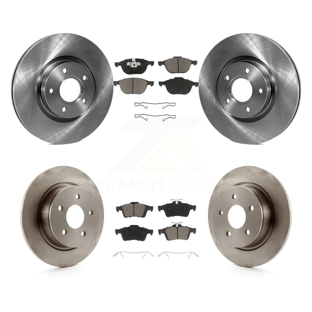 Kit de rotors de frein à disque avant et arrière et plaquettes en céramique pour Ford Escape C-Max