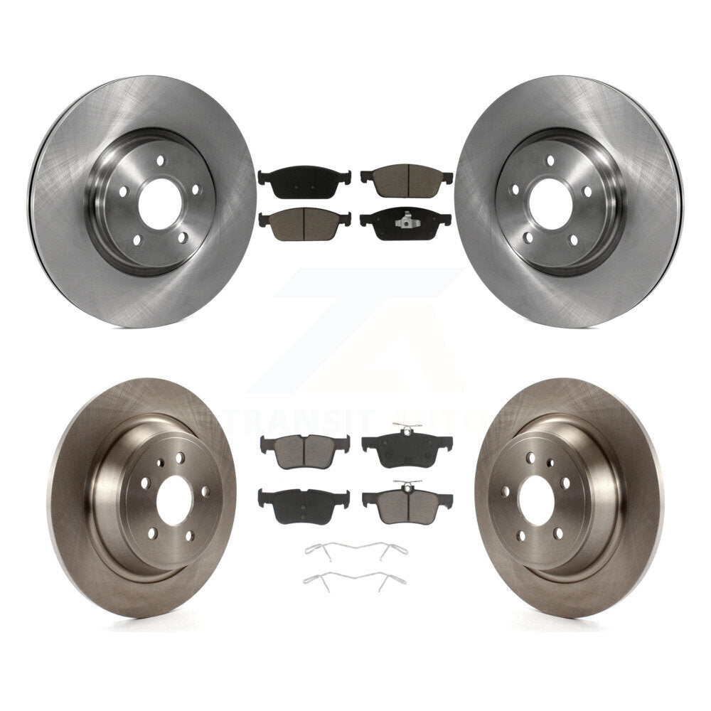 Kit de rotors de frein à disque avant et arrière et plaquettes en céramique pour Ford Escape Lincoln MKC