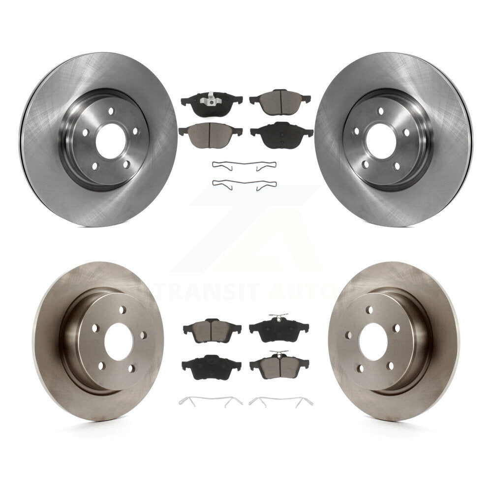 Kit de disques de frein à disque avant et arrière et plaquettes en céramique pour Ford Transit Connect