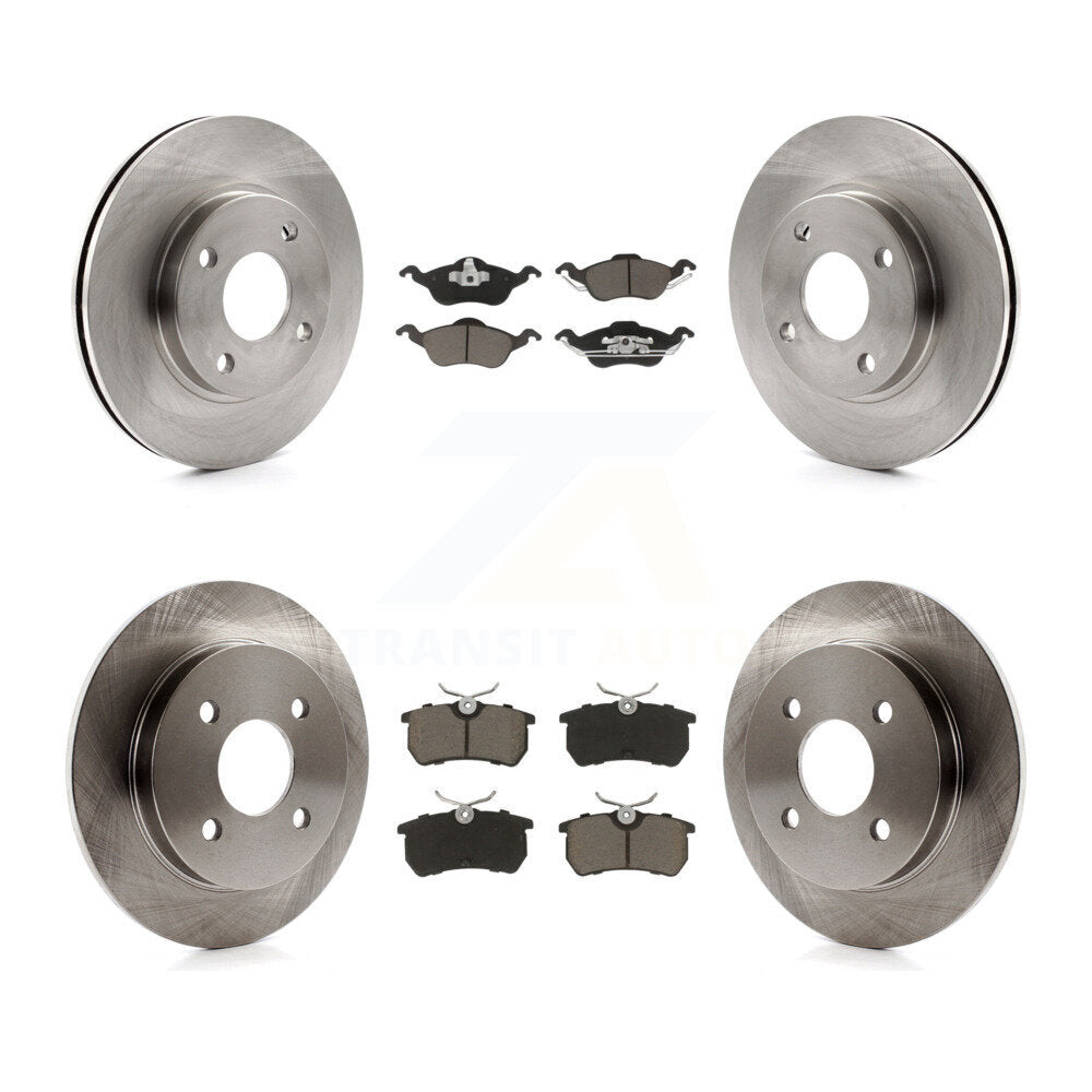 Kit de rotors de frein à disque avant et arrière et plaquettes en céramique pour Ford Focus K8C-100762