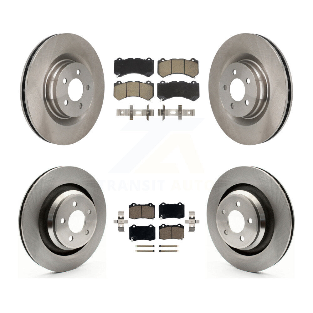 Kit de rotors de frein à disque avant et arrière et plaquettes en céramique pour chargeur Dodge Challenger