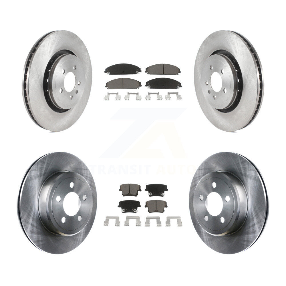 Kit de rotors de frein à disque avant et arrière et plaquettes en céramique pour Dodge Charger K8C-100769
