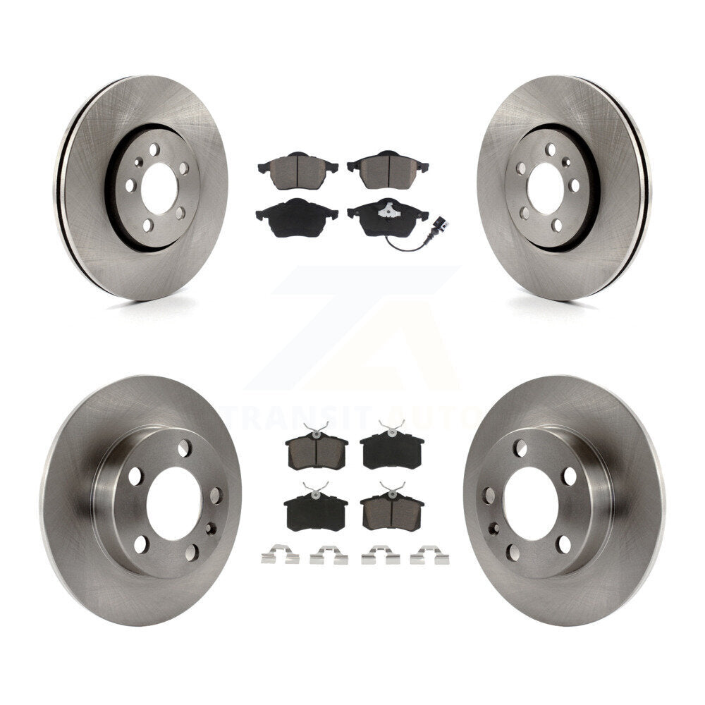 Kit de rotors de frein à disque avant et arrière et plaquettes en céramique pour Volkswagen Beetle