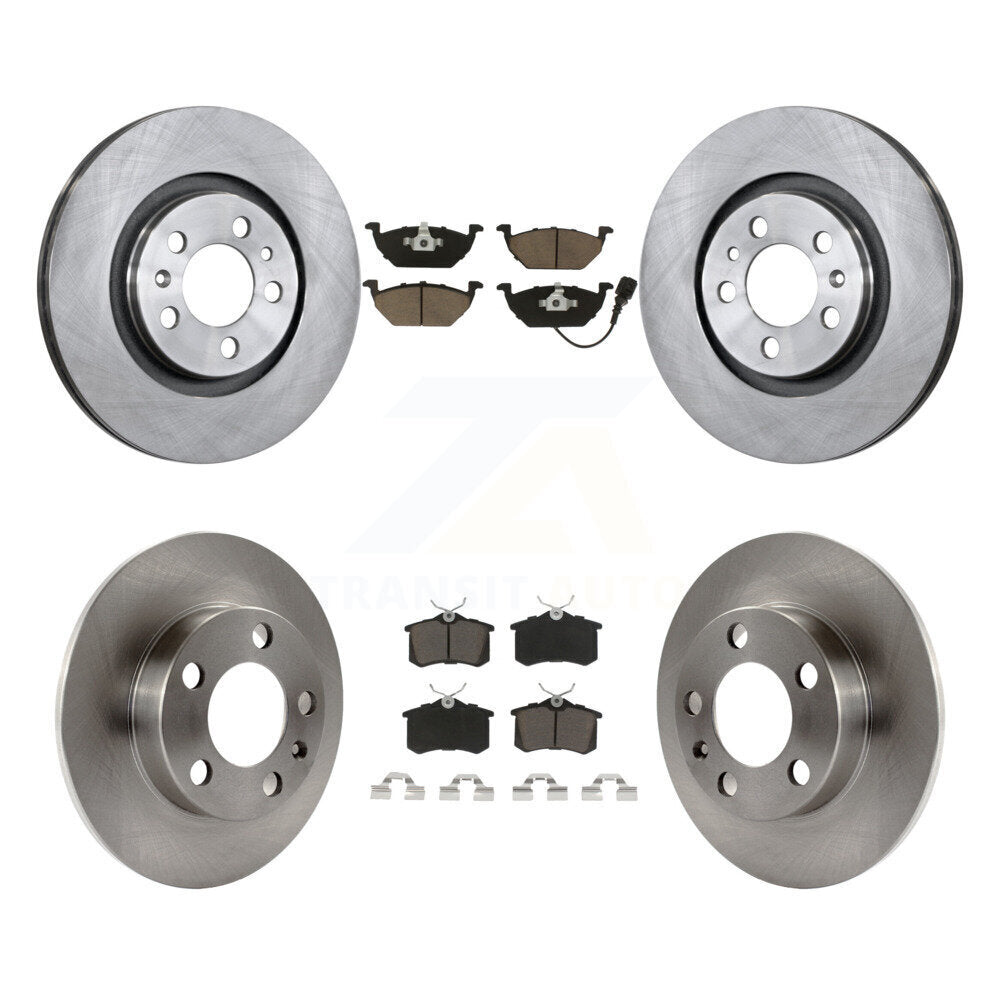 Kit de rotors de frein à disque avant et arrière et plaquettes en céramique pour Volkswagen Beetle