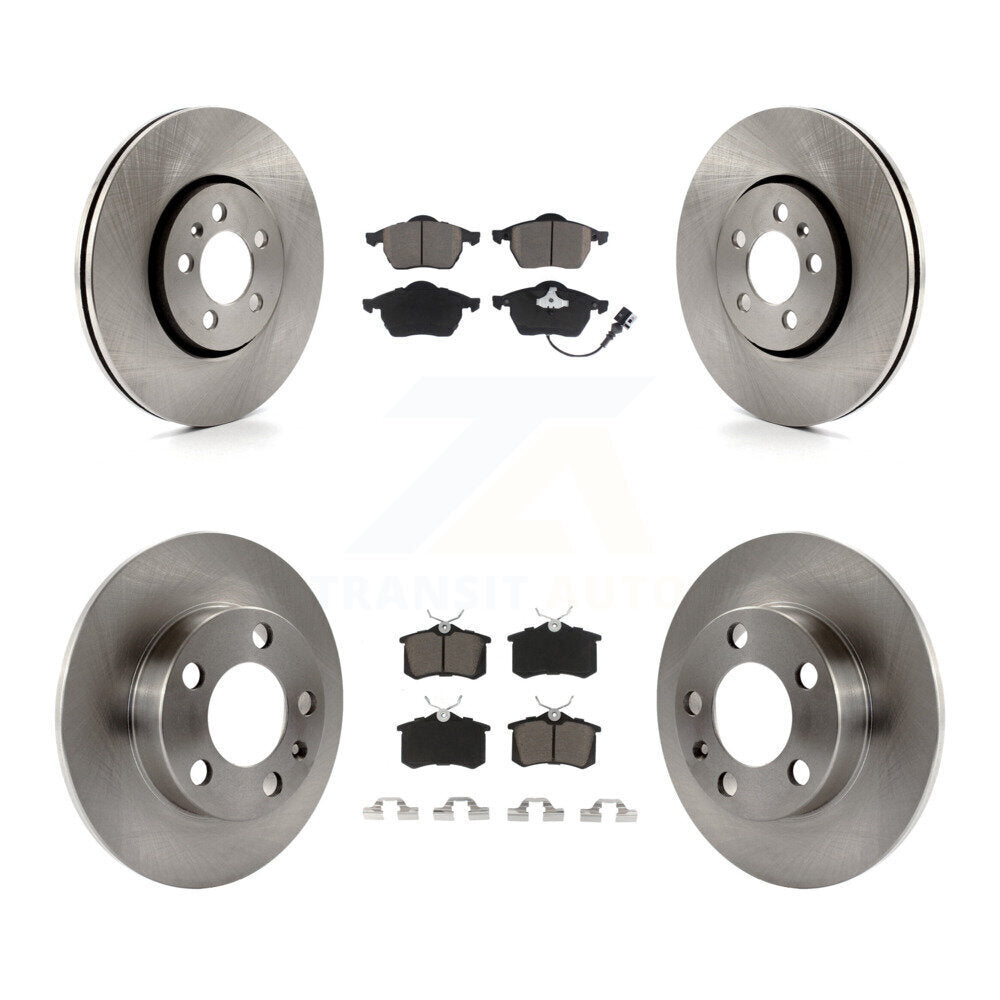 Kit de Rotor de frein à disque avant et arrière et plaquettes en céramique, pour Volkswagen Jetta Golf Beetl