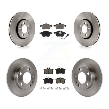 Kit de Rotor de frein à disque avant et arrière et plaquettes en céramique, pour Volkswagen Jetta Golf Beetl