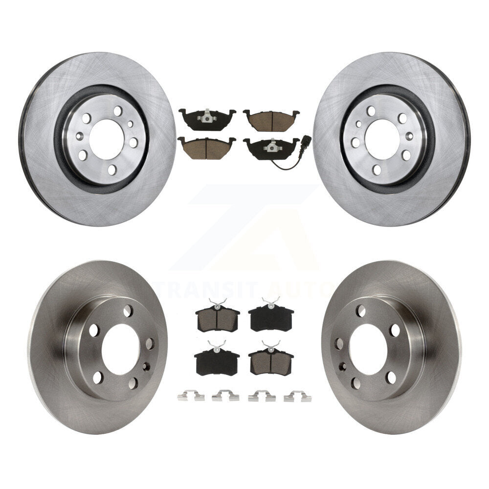 Kit de rotor de frein avant et arrière et plaquettes en céramique, pour Volkswagen Jetta Golf City Beetl