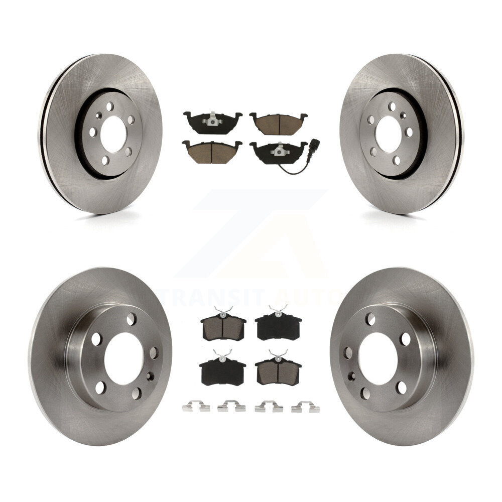 Kit de rotor de frein à disque avant et arrière et plaquettes en céramique pour Volkswagen Golf 2000 2001 2.0
