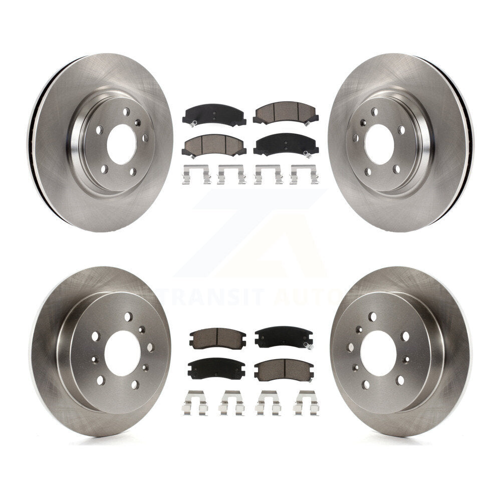 Kit de rotors de frein à disque avant et arrière et plaquettes en céramique pour Buick LaCrosse Allure