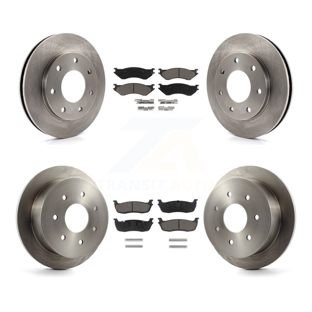 Kit de rotors de frein à disque avant et arrière et plaquettes en céramique, pour Ford F-150 F-250 HD 4WD