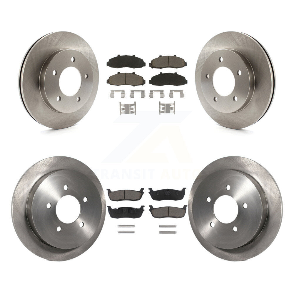 Kit de rotors de frein à disque avant et arrière et plaquettes en céramique pour Ford F-150 Heritage 4WD