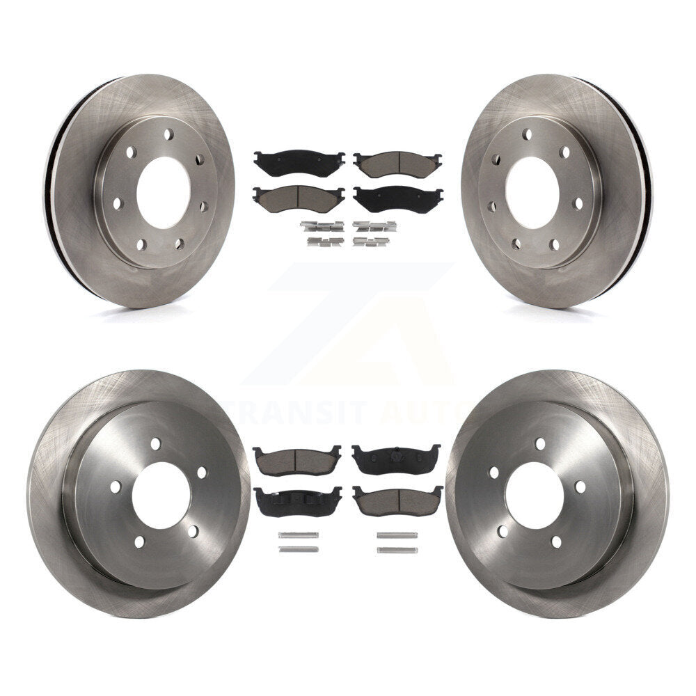 Kit de rotor de frein à disque avant et arrière et plaquettes en céramique pour Ford F-150 Heritage 4W 2004
